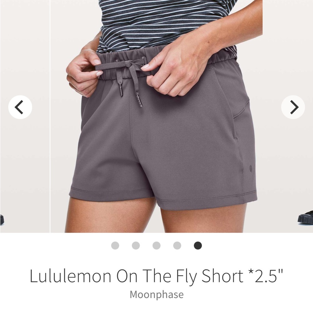 Lululemon On The Fly Shorts size 2. 2.5”. Moon phase